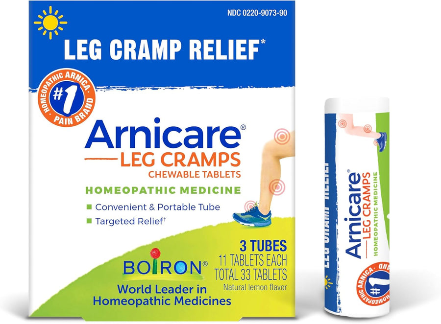 Boiron Arnicare Leg Cramps for Day and Night Relief from Cramping and Stiffness in Feet or Calves - 33 Tablets