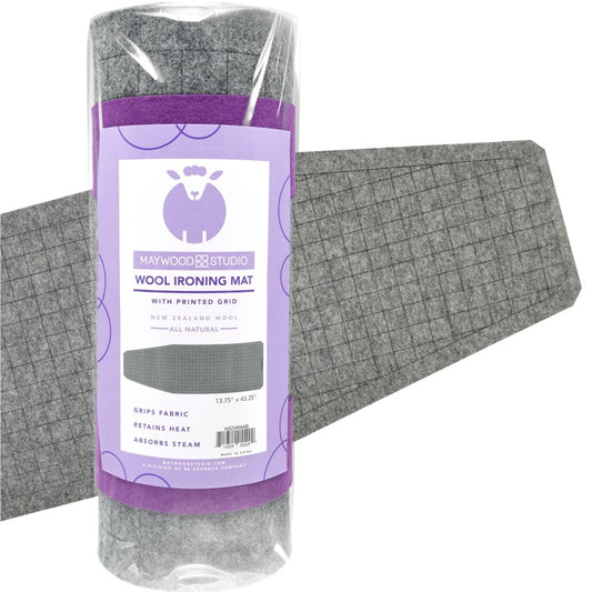 MSSWIMIB Wool Ironing Board Mat with Grid 13-3/4” x 43-1/4"