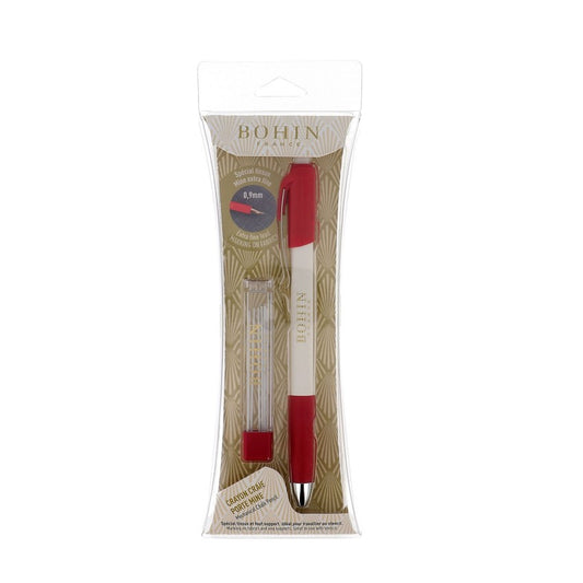 BOF91473 Mechanical Chalk Pencil w/Refill Extra Fine, Ceramic White